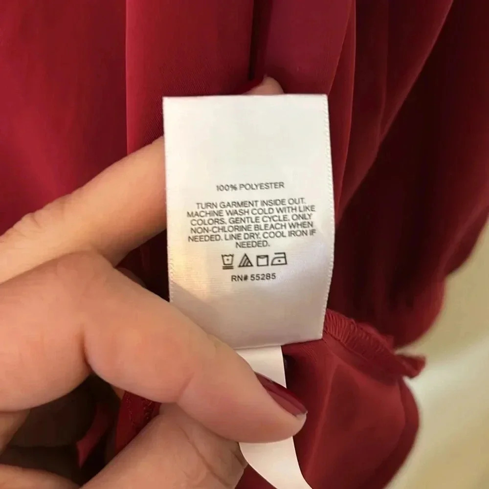 Red Express Button Down Size L - image 4